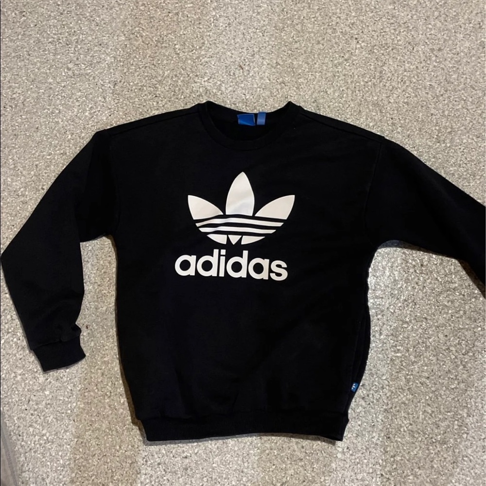 Adidas black sweatshirt size small